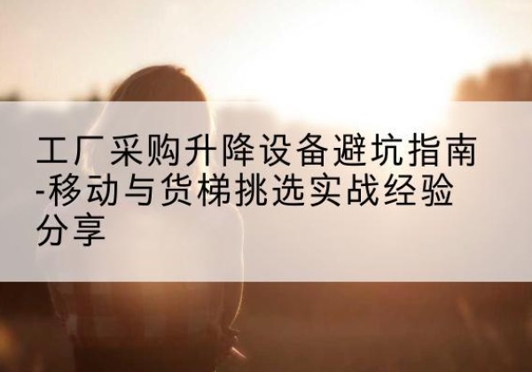 淮阳移动式升降机怎么选-工厂采购升降设备避坑指南-移动与货梯挑选实战经验分享